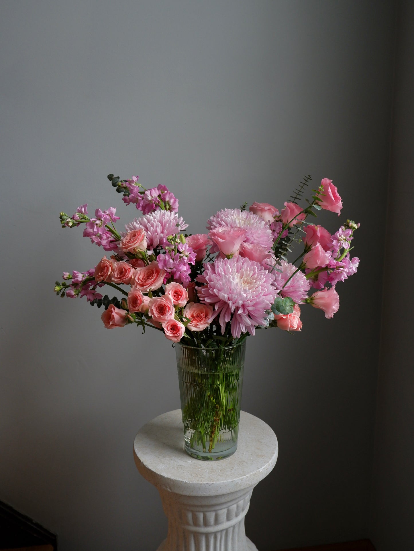 Pink in a vase