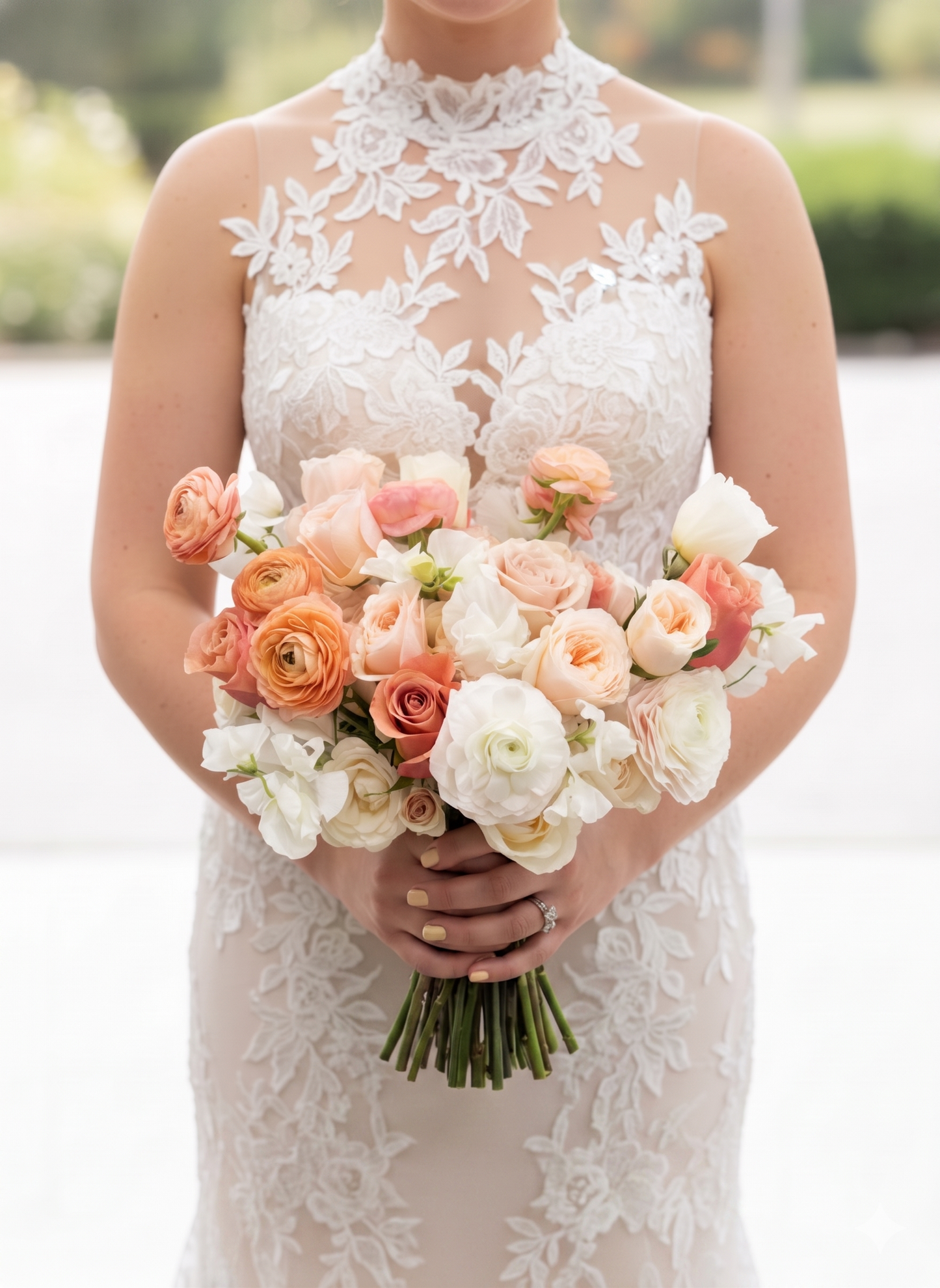 Bridal bouquet "Peach"