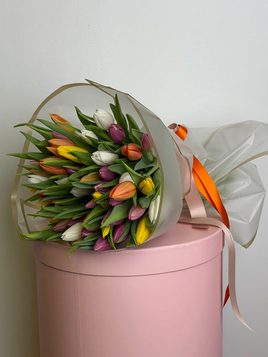 51 assorted tulips